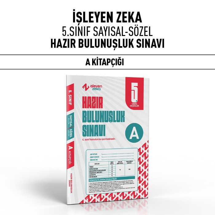 İŞLEYEN 05.SINIF HAZIR BULUNUŞLUK SINAVI A - 25-26